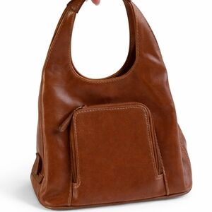 Nine West Classic Brown Leather Hobo Bag